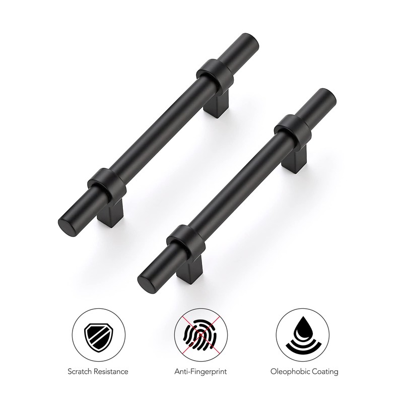 Ravinte 30 Pack 6 Inch Cabinet Pulls Matte Black Kitchen