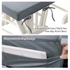 HOMBYS Glider Rocker Replacement Cushions 5 PCS with Storage Side