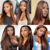 QEUOPE P430 Human Hair Highlight Straight Bundles 28 30 32