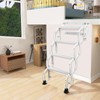 4 Steps Wall Mounted Folding Ladder, Indoor and Outdoor Step