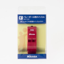 MIKASA BEAT500-R Volleyball Whistle, No Cork, Red