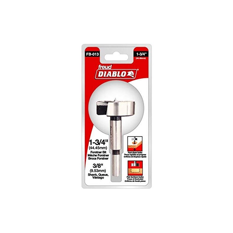 Diablo's High-Speed Steel Forstner Bit Drill Straight, Angled and Overlapping