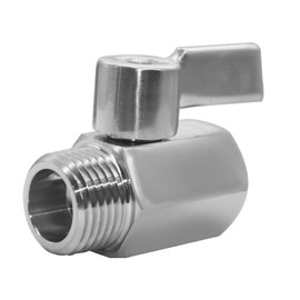 BesNPT 316 Stainless Steel Shut Off Valve 3/4" NPT Male x 3/4" NPT Female Ball Valve for Water Fuel Air