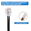 Jozzai 15 FT- 4 Pack Phone Extension Cord, Telephone Cable