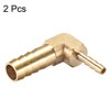 sourcing map Hose Adaptor for Angle Pipe Connector Brass 90