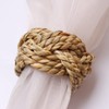6 pieces handmade napkin rings, woven napkin rings, natural napkin