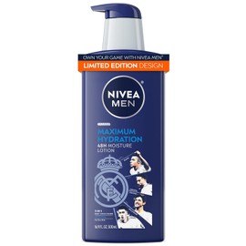 NIVEA Men Maximum Hydration Lotion for Dry Skin, 3 in 1 Body, Face and Hands Sea Minerals 16.9 Ounce