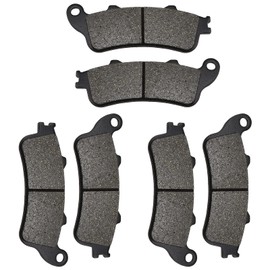 ZICOO Front and Rear Brake Pads for Honda VTX 1800 2002-2013, GL1800 Goldwing 1800 2001-2016, CBR1100XX Blackbird 1997-2003, Interceptor 800 VFR800F, ST1100, ST1300