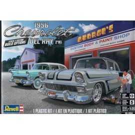 Revell 85-4504 1956 Chevy Del Ray 2N1 Model Car Kit 1:25 Scale 153-Piece Skill Level 5 Plastic Model Building Kit , Blue