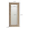 Household Essentials 8078-1 Ashwood Rectangular Wall Mirror