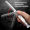 Foldable Pocket Comb, Stainless Steel Switchblade Comb Spring Jump Brush