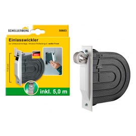Schellenberg Mini 50603 Belt Winder for Roller Shutters with 5 m Belt White/Grey