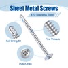 ANCHOREASE #8×5/8″ (350Pcs) 410 Stainless Steel Self Drilling Screws, Truss