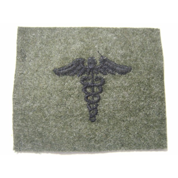 NAVY MEDICAL CORPS SLEEVE INSIGNIA MARINE GREENS WOOL 1940'S-1950'S :KY19-3