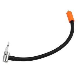 X AUTOHAUX 30cm Tire Inflator Extension Hose with Metal Lock Chuck Adapter Convert to Lock on Connection Air Pump Tube Tire Valve Connection Pipe for Car Truck Bike MTB Nylon Zinc Alloy