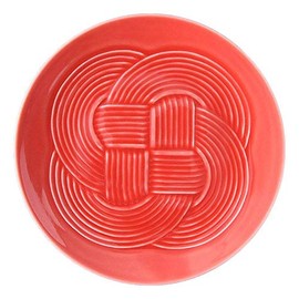 Yamani 52190621 Medium Plate, Red, 19.2 Tied