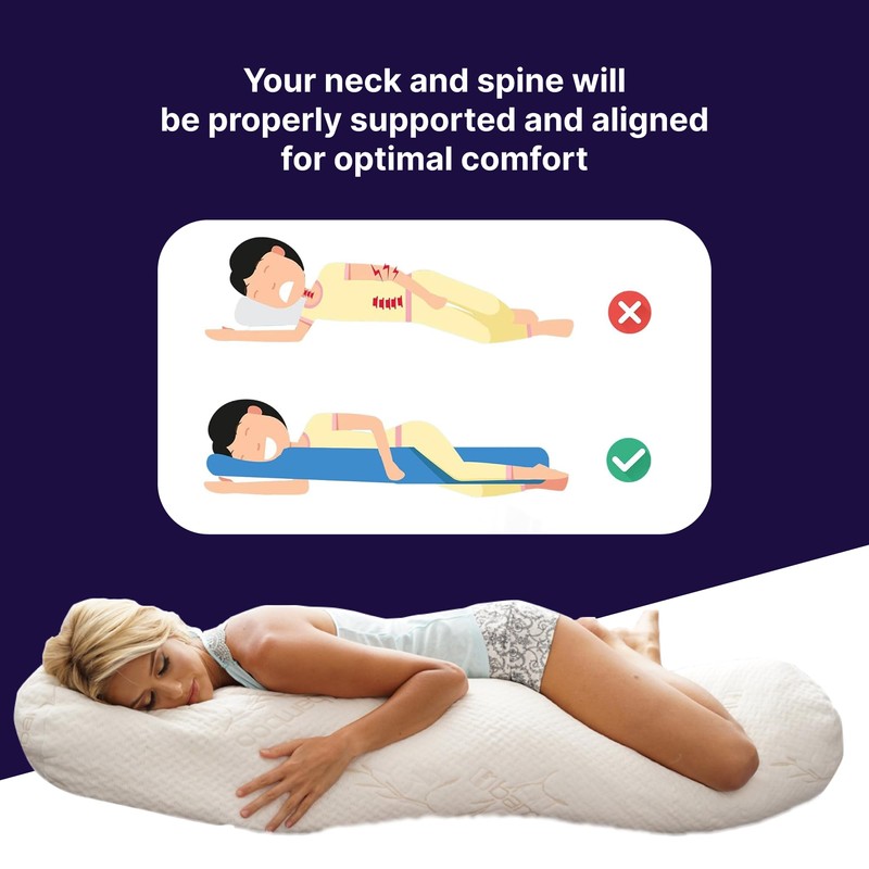 Back Support Systems Body Pillow – Contoured & Straight –