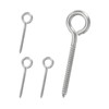 PATIKIL M8x115mm 4pcs 304 Stainless Steel Eye Screw Hook Self