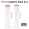 BOHUIZ 24 Pairs (48 Strips) Heavy Duty Picture Hanging Strips,