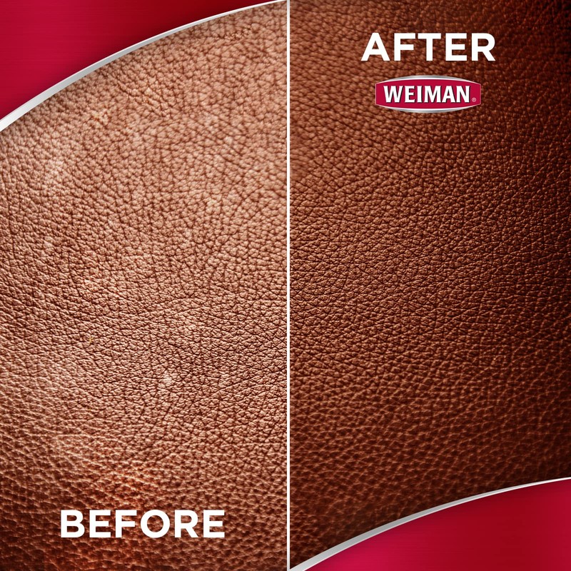 Weiman Leather Cleaner & Conditioner Wipes With UV Protection, Prevent
