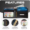 Wallet for Men's - Genuine Leather Slim Bifold RFID Wallet