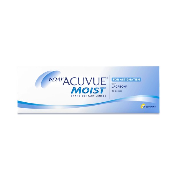 Acuvue 1-Day Acuvue Moist For Astigmatism Day Lenses, Soft, Pack