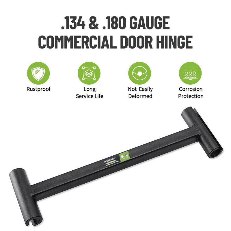 Heavy Weight .134 & .180 Gauge Commercial Door Hinge Adjustment