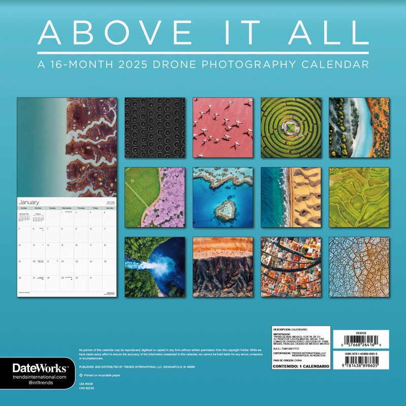 2025 Above it All Wall Calendar