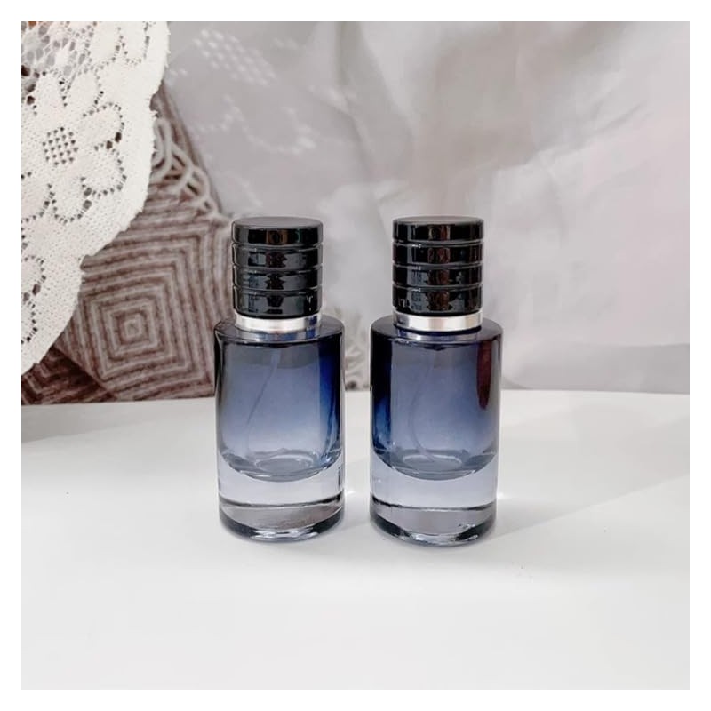 Sndperiexam 2 Pcs Blue 30ml Perfume Atomizer, Portable Glass Spray