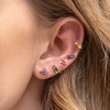 Cute Dinosaur Stud Earrings colorful Cubic Zirconia Tiny Animal Earrings
