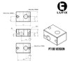 Lufix V6 Heating Block PT100 Version - 3D Printer Heating