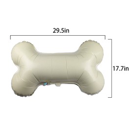 GLASNES 3 Pcs Dog Party Balloons with 2Pcs Pink Dog Paw Shaped Mylar Balloons and 1Pcs Bone Shaped Foil Balloons for Baby Shower Kids Birthday Pets Party Decorations Pet Dog Party Suppliers