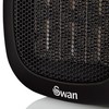 Swan Plug-In Fan Heater with 12 Hour Timer, LED Display