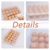 2 Pack Covered Egg Holder,Clear Egg Holder Storage Container,Stackable Plastic