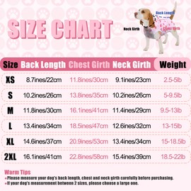 FEimaX Dog Surgery Recovery Suit, Dog Recovery Suit after Surgery for Female Male Dog, Cone E-Collar Alternative, Pet Surgical Suit Puppy Onesie Bodysuit for Small Medium Dog Cat (Strawberry, S)