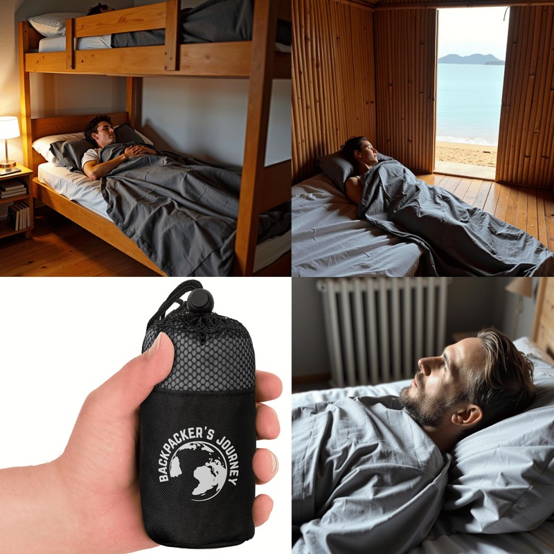 Backpacker's Journey Sleeping Bag Ultralight (Only 265 g) 100% Cotton