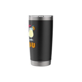 Malibu Cocktail, Its Always Cocktail Time on Malibu Beach Stainless Steel Insulated Tumbler