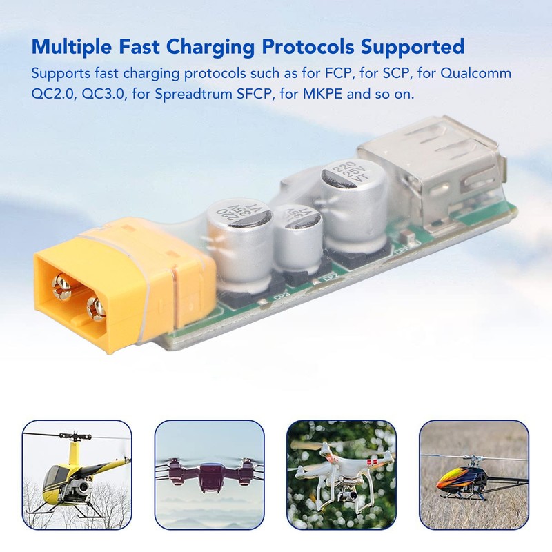 RC Racing Drone Fast Charge Adapter Lithium Battery USB Fast