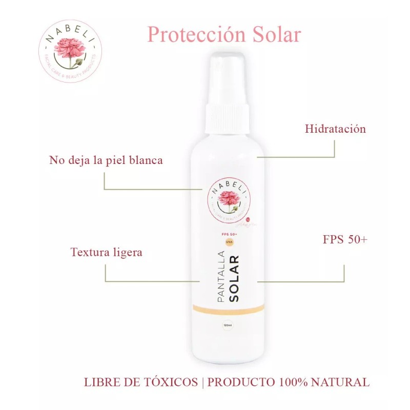 Nabeli Pantalla Solar Facial Y Corporal Fps 50+ 120ml -