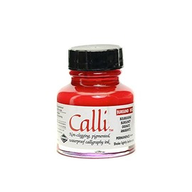 Daler Rowney Calli Calligraphy Ink Bottle, Burgundy