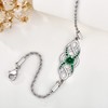 ONEFINITY Celtic Knot Bracelet 925 Sterling Silver Irish Birthstone Bracelet