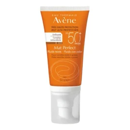 Mat Perfect Fluido con color FPS50 para piel sensible, mixtas o grasas 50ml Avène