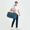 WANDF Travel Duffle Bag 65L Shoes Compartment Foldable Overnight Weekender