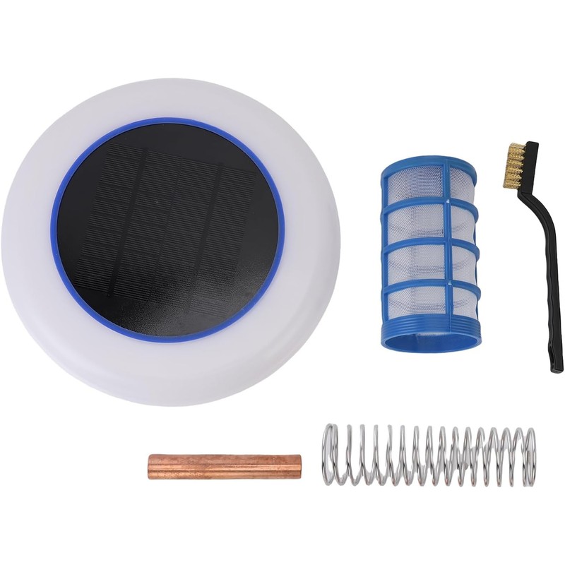 AUNMAS Ionizador Solar para Piscinas, Limpiador de Piscinas con LED