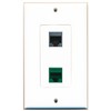 RiteAV 1 Port Cat6 Ethernet Green 1 Port RJ45 Shielded