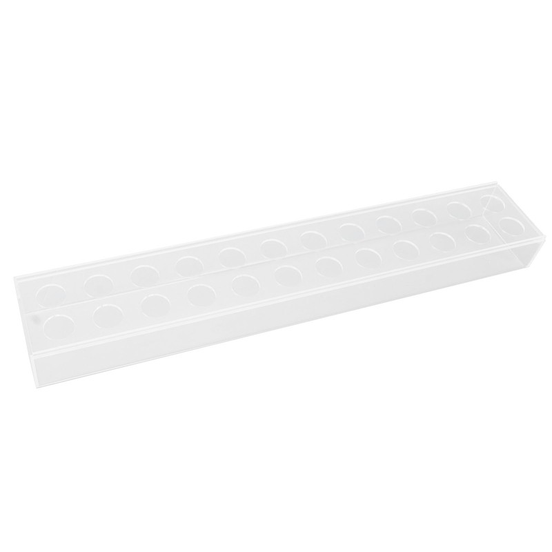 Acrylic Flower Vase Rectangular Long Clear Floral Centerpiece Votive Box