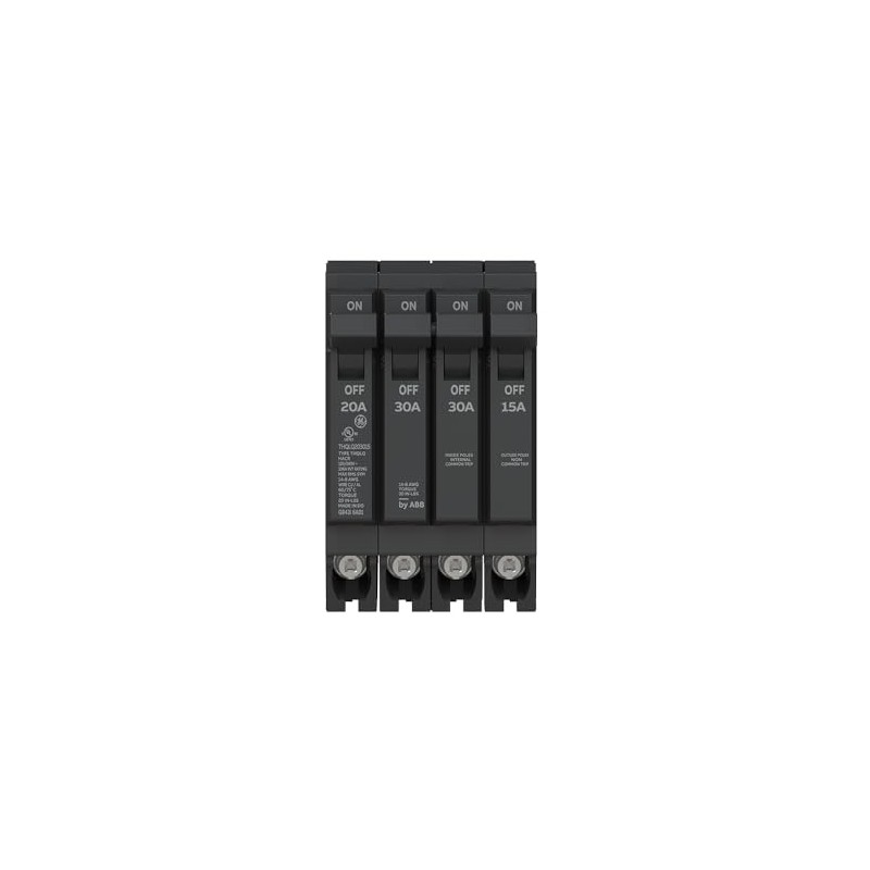 ABB Q-Line® THQLQ203020 Quad Circuit Breaker • 20A/1P & 30A/2P