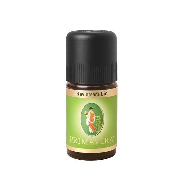 PRIMAVERA Ravintsara Organic Essential Oil 5 ml Aromatherapy Cleansing, Clarifying, Strengthening Vegan