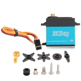 2pcs Metal Gear Servo Waterproof 30KG 7.4V RC Servo with 25T Metal Steering Arm for 1/10 RC Vehicle