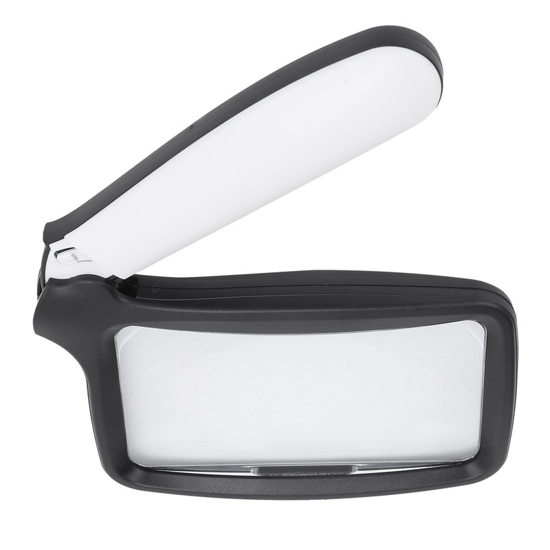 Magnifying Glass Foldable Handheld 5 LED Lights HighDefinition Acrylic Magnifier